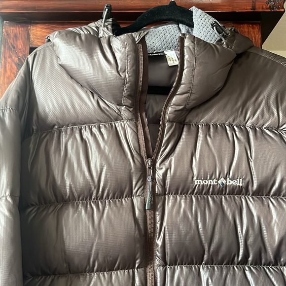 Mont Bell Brown Hooded Puffer Jacket - Picture 2 of 6